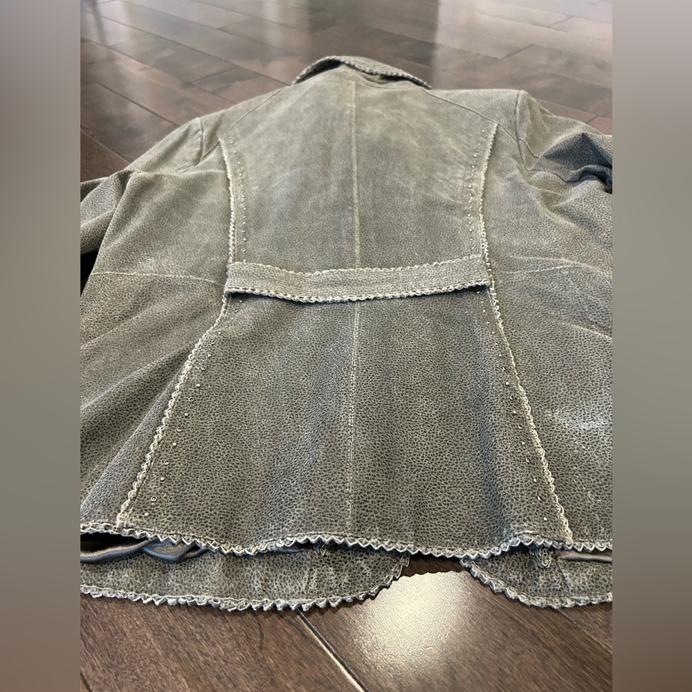 Gray Leather Jacket - image 3